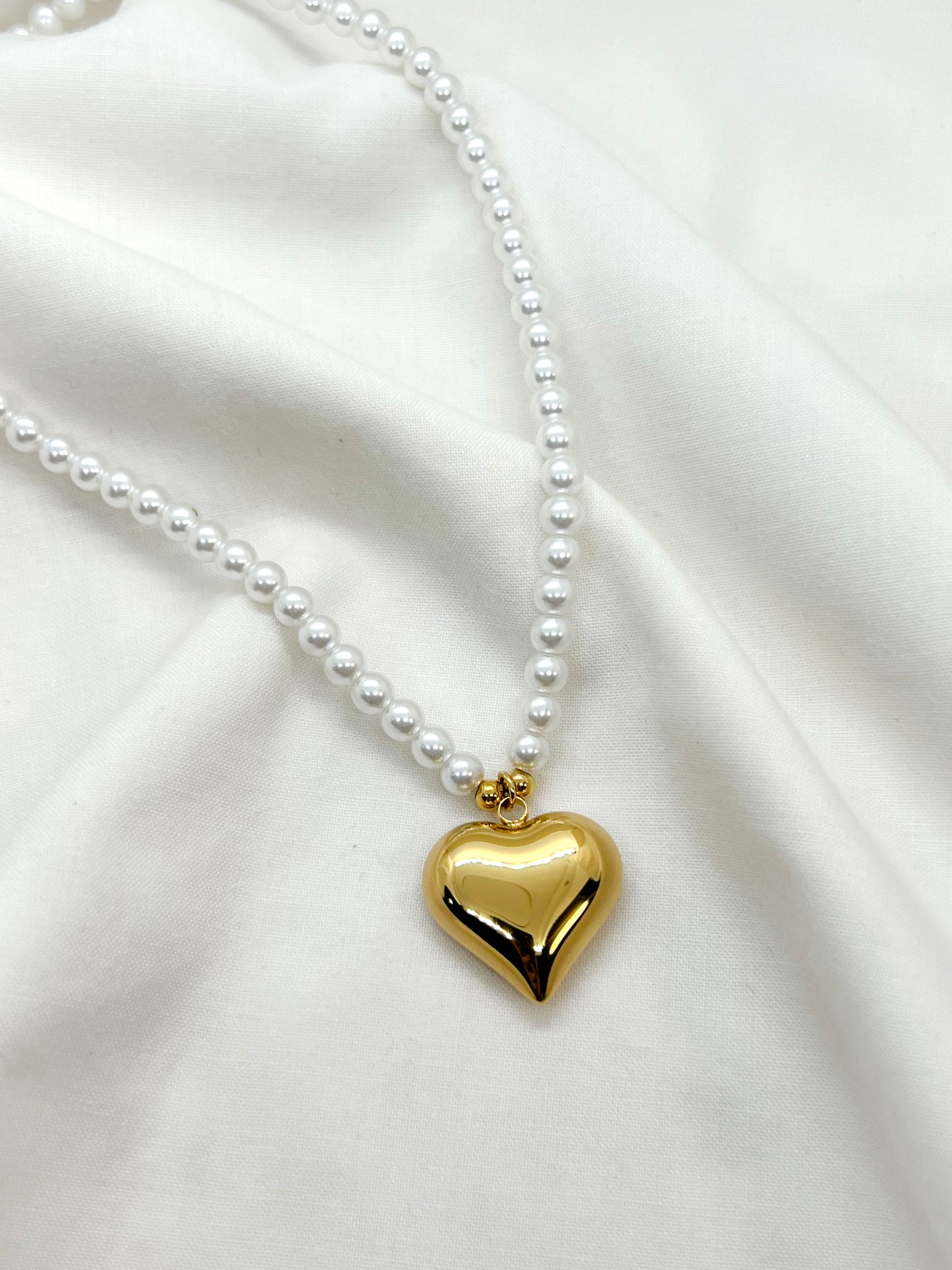 Collana Cuore con Perle