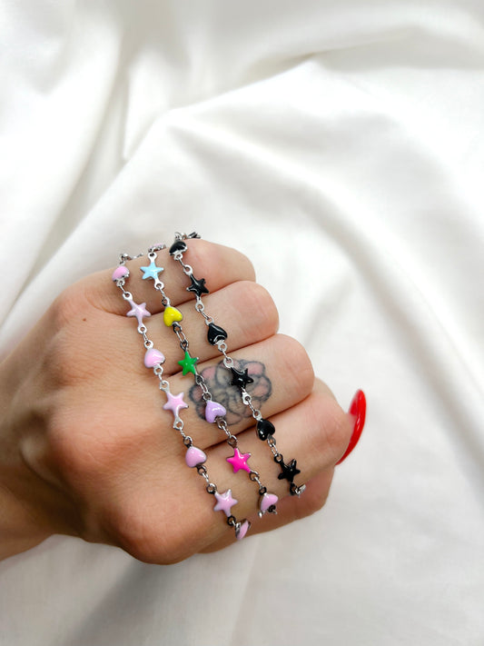 Bracciale Cuori e Stelline