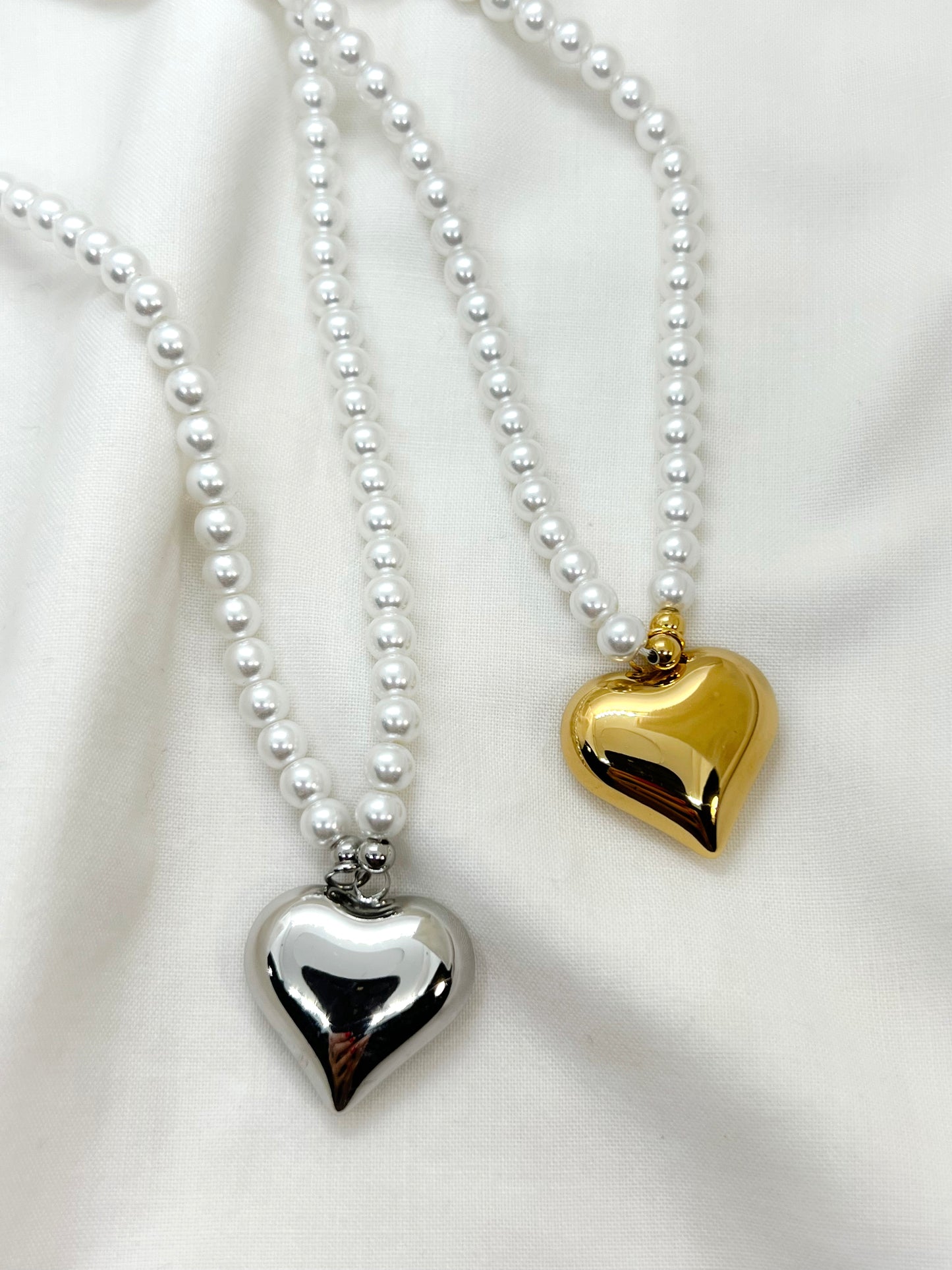 Collana Cuore con Perle