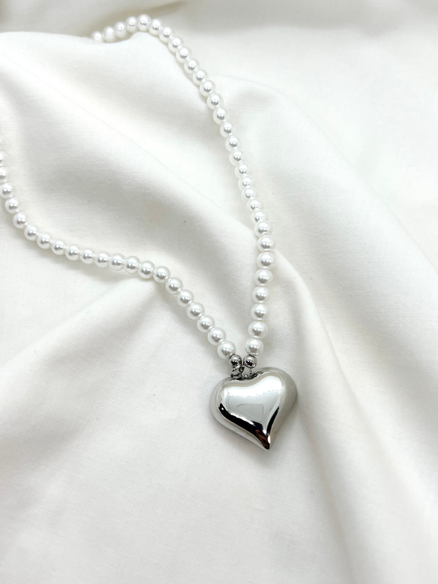 Collana Cuore con Perle